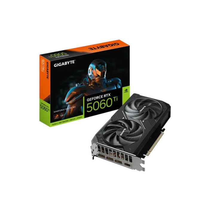 Gigabyte GeForce RTX 5060 Ti Windforce Max OC 16GB GDDR7 - front view