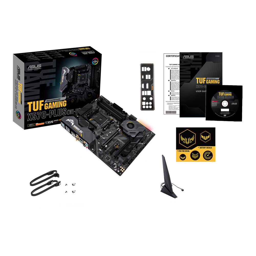 ASUS TUF Gaming X570-Plus (Wi-Fi) ATX Motherboard – AMD X570, AM4, DDR4