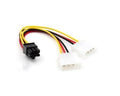 Double Big 4D to 6Pin Power Lines About 15CM