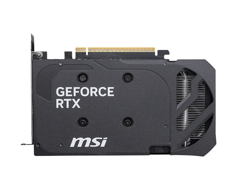 MSI GeForce RTX 5050 SHADOW 2X OC 8G graphics card back view