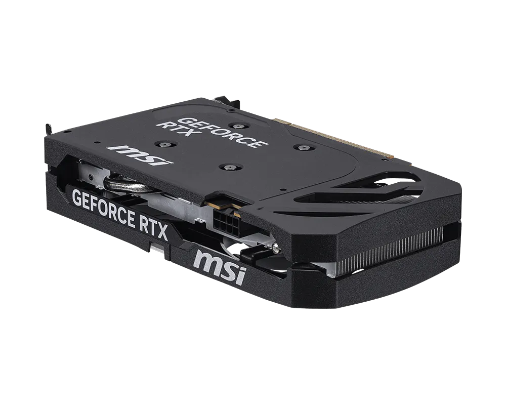 MSI GeForce RTX 5050 SHADOW 2X OC 8G graphics card side view