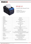 Rugtek RP80-V1 Linerless Label / Receipt Printer — Tech Depot India