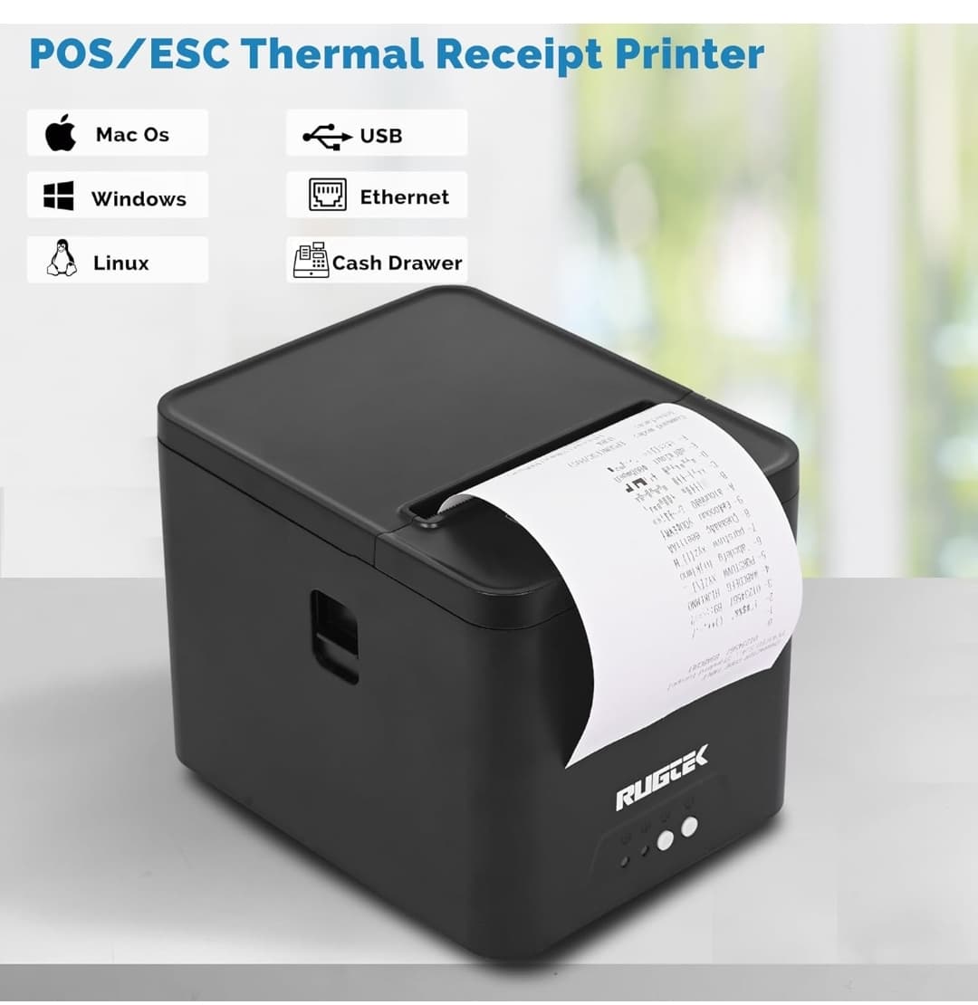 Rugtek RP-82 Cube Thermal Receipt Printer — Tech Depot India