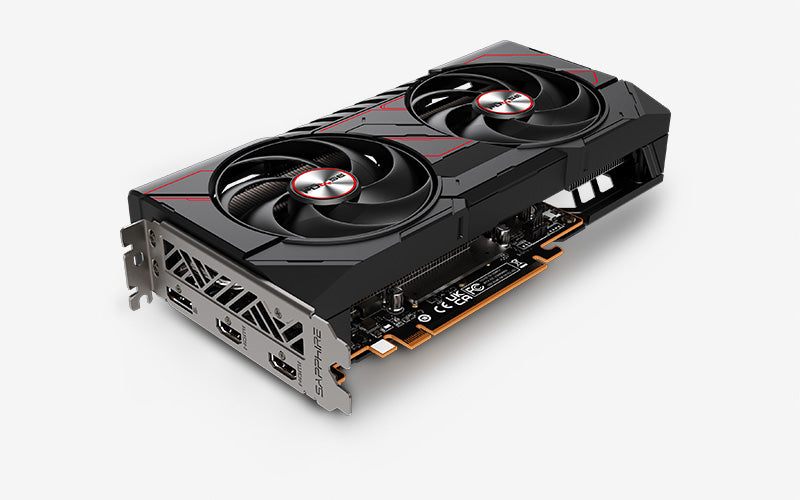 Sapphire Pulse Radeon RX 9060 XT 16GB GDDR6 Graphics Card angled view