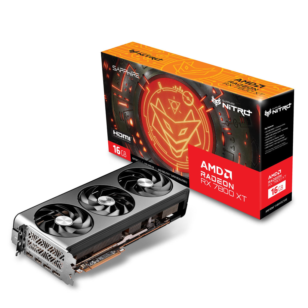 Sapphire Radeon RX 7800 XT NITRO+ OC 16GB GDDR6 Graphics Card