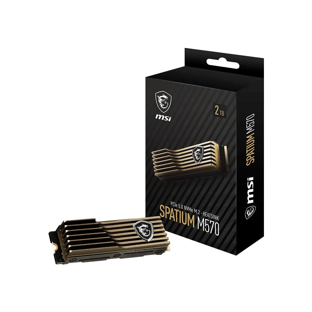MSI SPATIUM M570 2TB PCIe 5.0 NVMe M.2 SSD – Internal Solid State Drive
