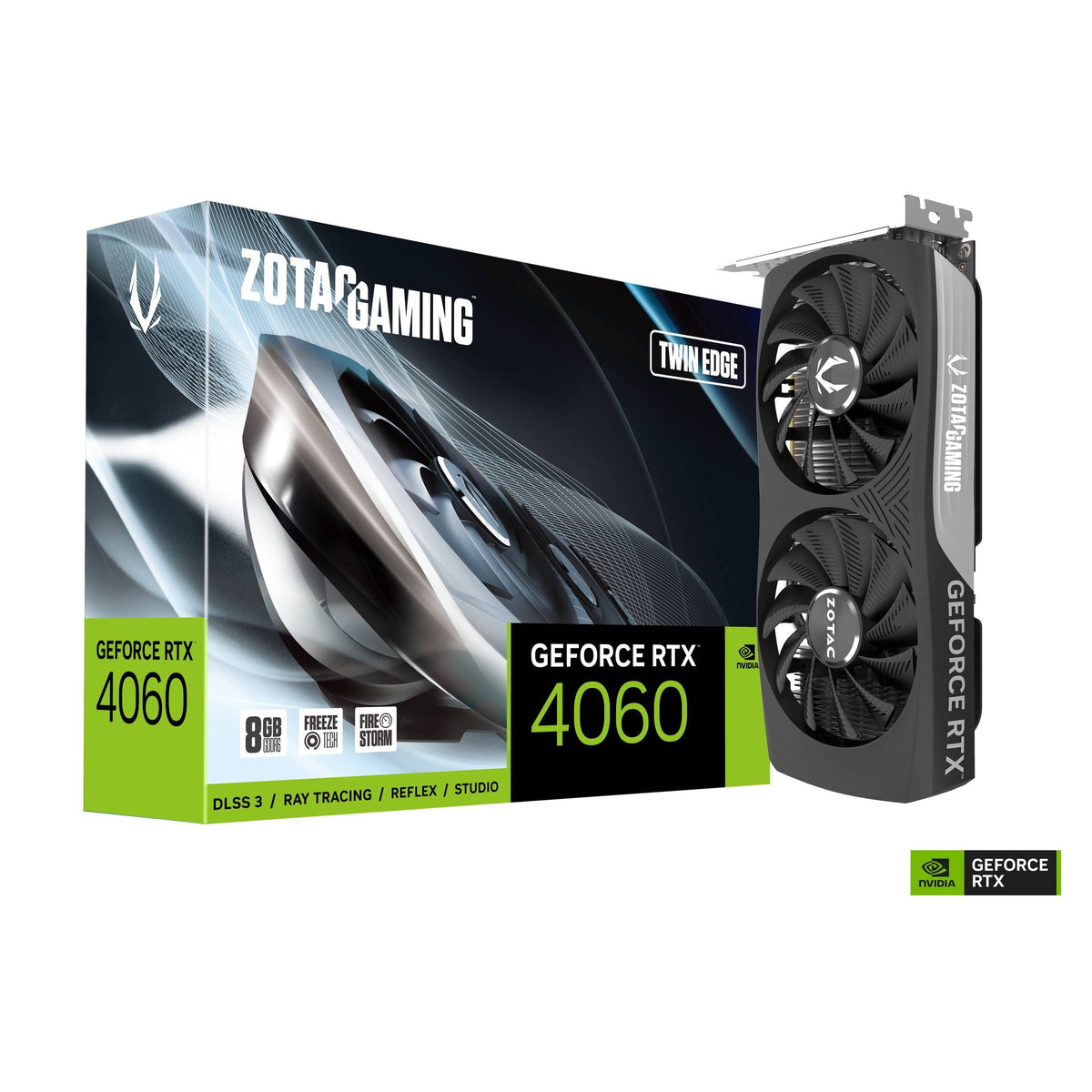 ZOTAC GeForce RTX 4060 Twin Edge 8GB GDDR6 Graphics Card