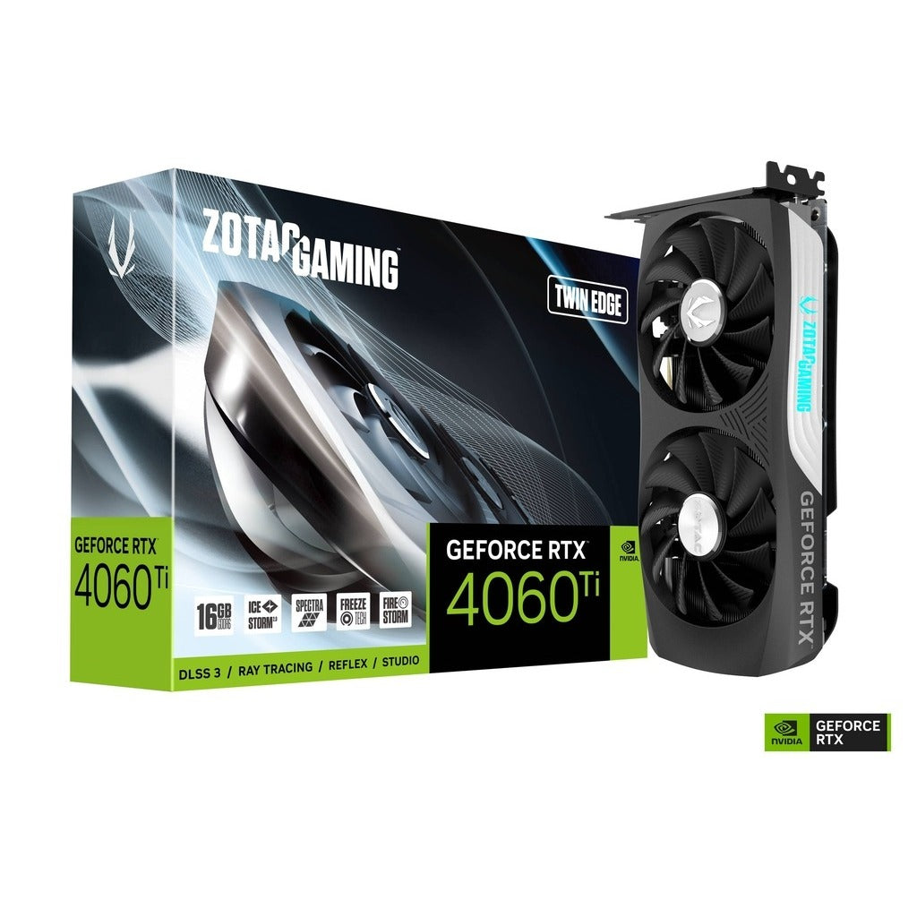 ZOTAC GeForce RTX 4060 Ti Twin Edge 16GB GDDR6 Graphics Card