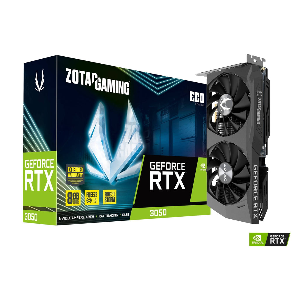 ZOTAC GeForce RTX 3050 ECO Edition 8GB GDDR6 Graphics Card