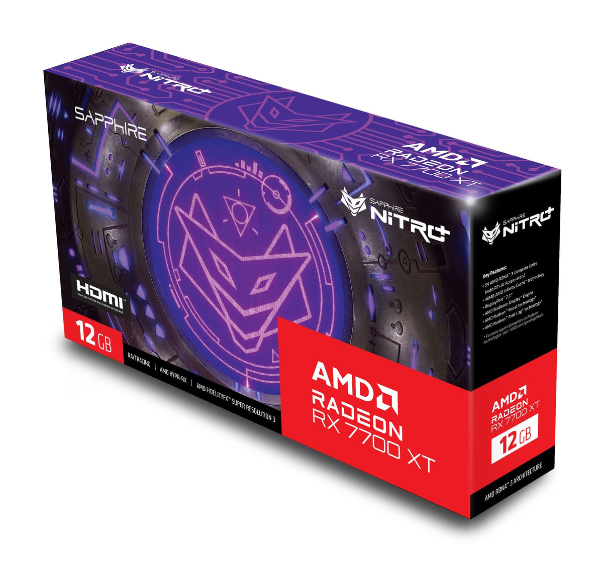 Sapphire Radeon RX 7700 XT NITRO+ OC 12GB GDDR6 Graphics Card