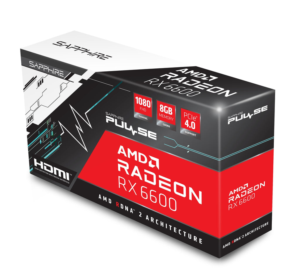 Sapphire Radeon RX 6600 Pulse 8GB GDDR6 Graphics Card