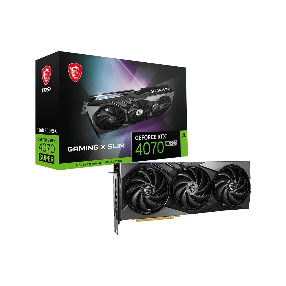 MSI GeForce RTX 4070 Super Gaming X Slim 12GB GDDR6X Graphics Card