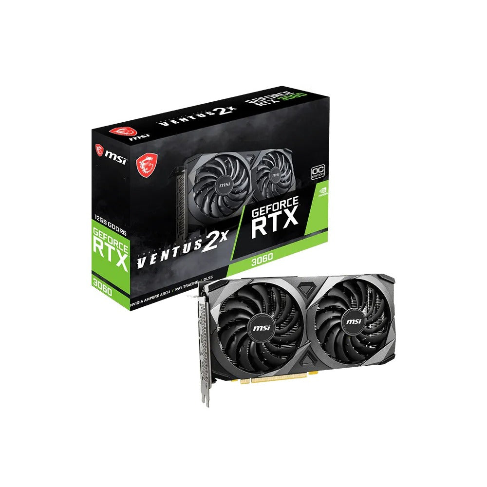 MSI GeForce RTX 3060 Ventus 2X OC 12GB GDDR6 Graphics Card
