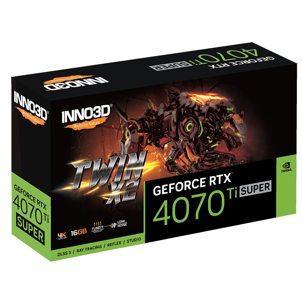 Inno3D GeForce RTX 4070 Ti Super Twin X2 16GB GDDR6X Graphics Card