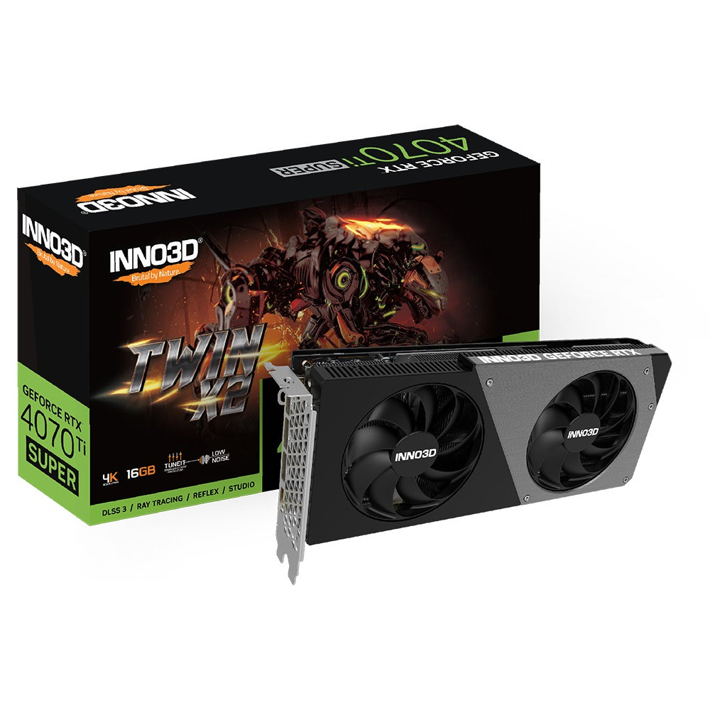 Inno3D GeForce RTX 4070 Ti Super Twin X2 16GB GDDR6X Graphics Card