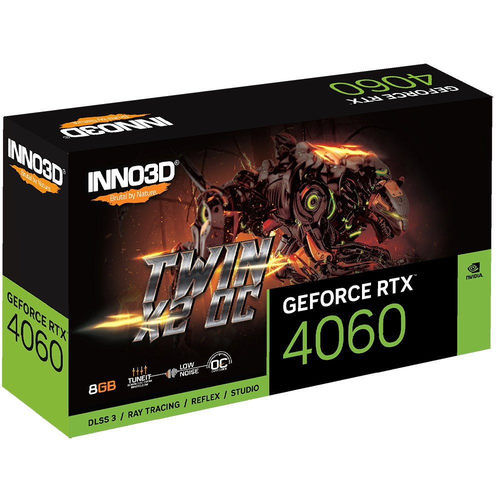 Inno3D GeForce RTX 4060 Twin X2 OC 8GB GDDR6 Graphics Card
