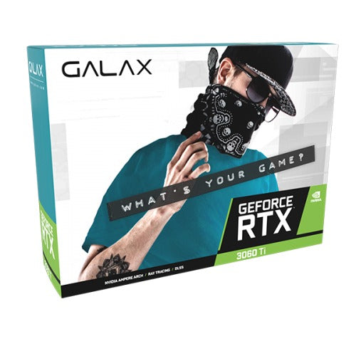Galax GeForce RTX 3060 Ti 1-Click OC LHR 8GB GDDR6 Graphics Card