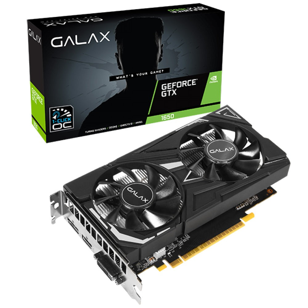 Galax GeForce GTX 1650 EX 1-Click OC 4GB GDDR6 Graphics Card