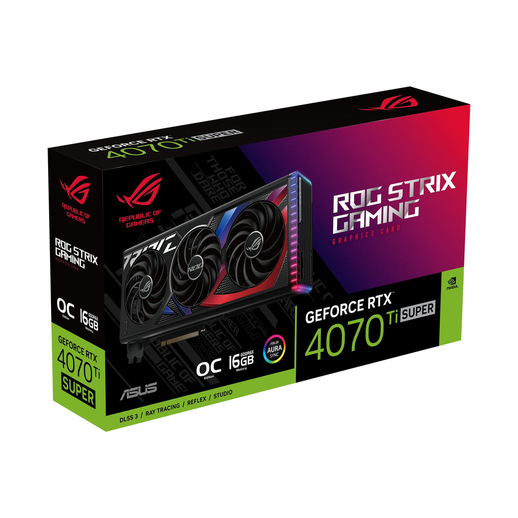 ASUS GeForce RTX 4070 Ti Super ROG Strix OC 16GB GDDR6X Graphics Card