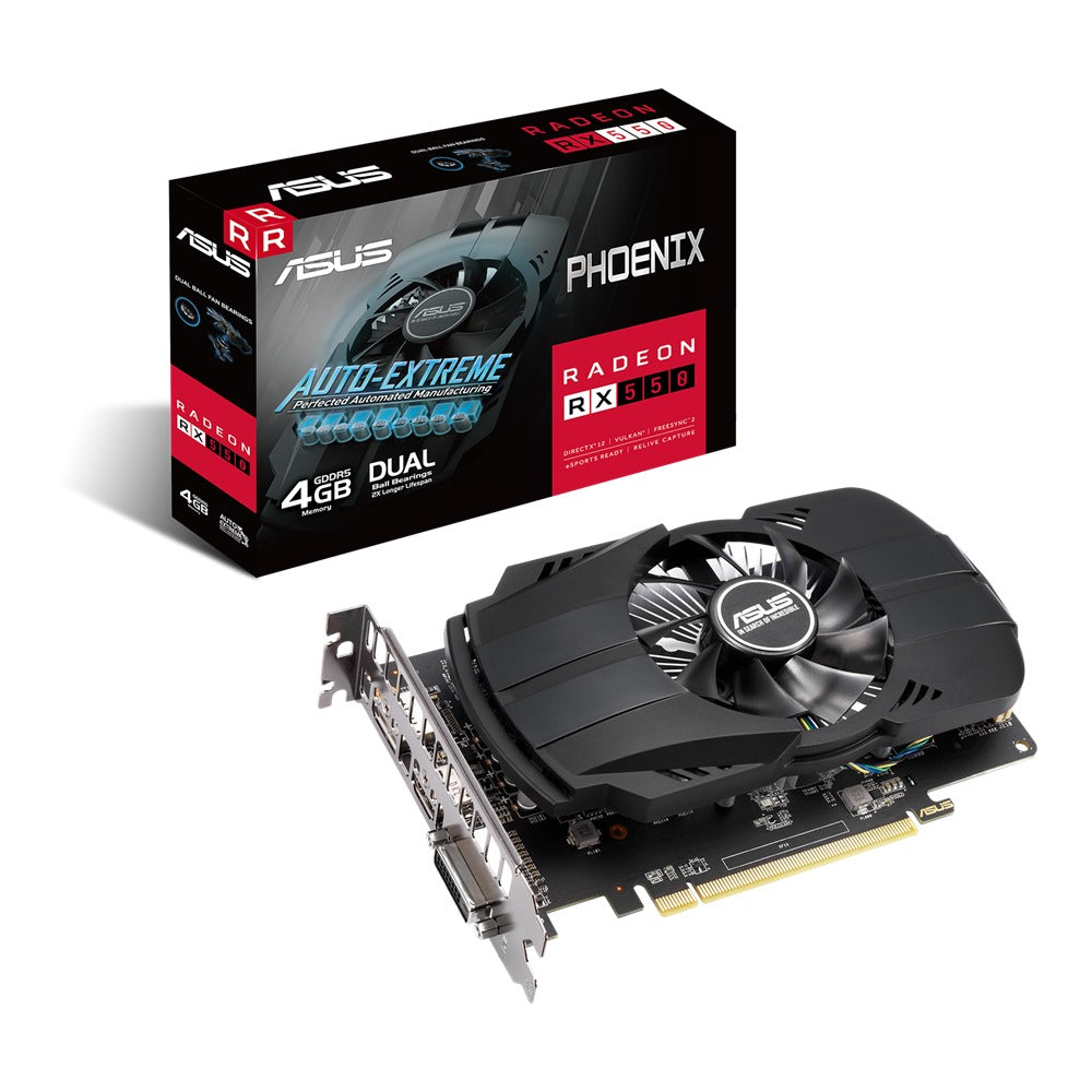ASUS Radeon RX 550 Phoenix EVO 4GB GDDR5 Graphics Card