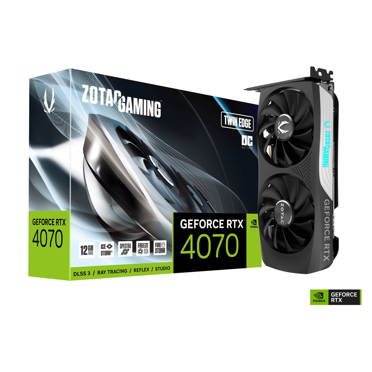ZOTAC GeForce RTX 4070 Twin Edge OC 12GB GDDR6X Graphics Card