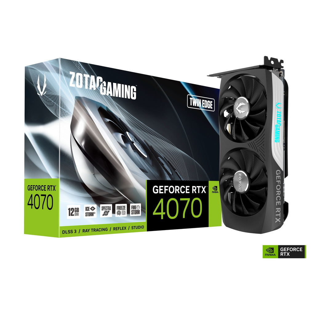 ZOTAC GeForce RTX 4070 Twin Edge 12GB GDDR6X Graphics Card