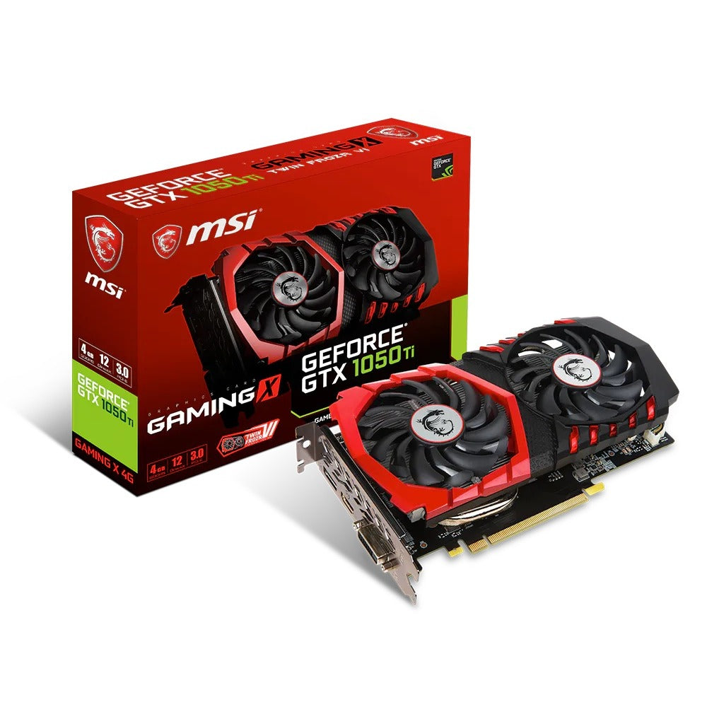 MSI GeForce GTX 1050 Ti Gaming X 4GB GDDR5 Graphics Card