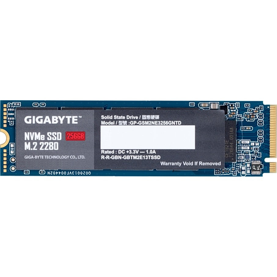 Gigabyte 256GB NVMe M.2 2280 PCIe Gen3 SSD – Internal Solid State Drive