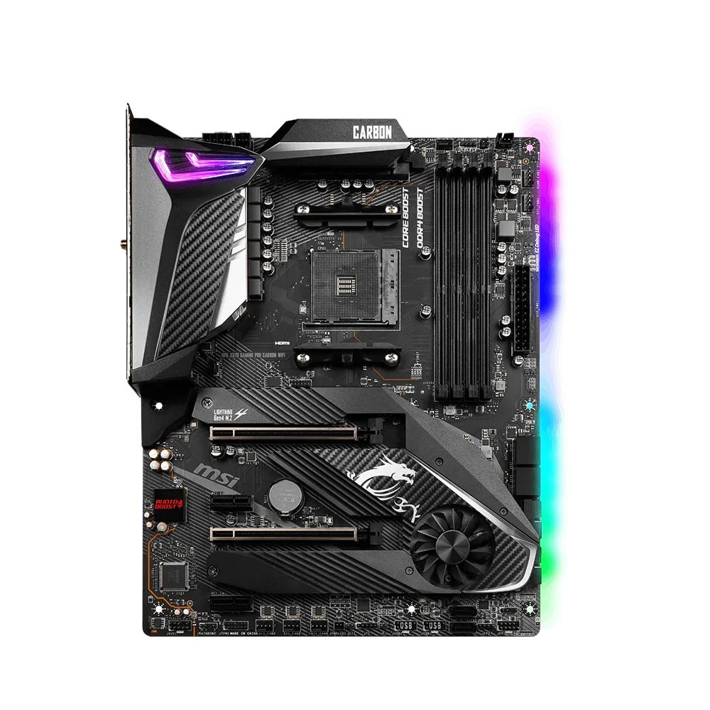 MSI MPG X570 Gaming Pro Carbon WiFi ATX Motherboard – AMD X570, AM4, DDR4