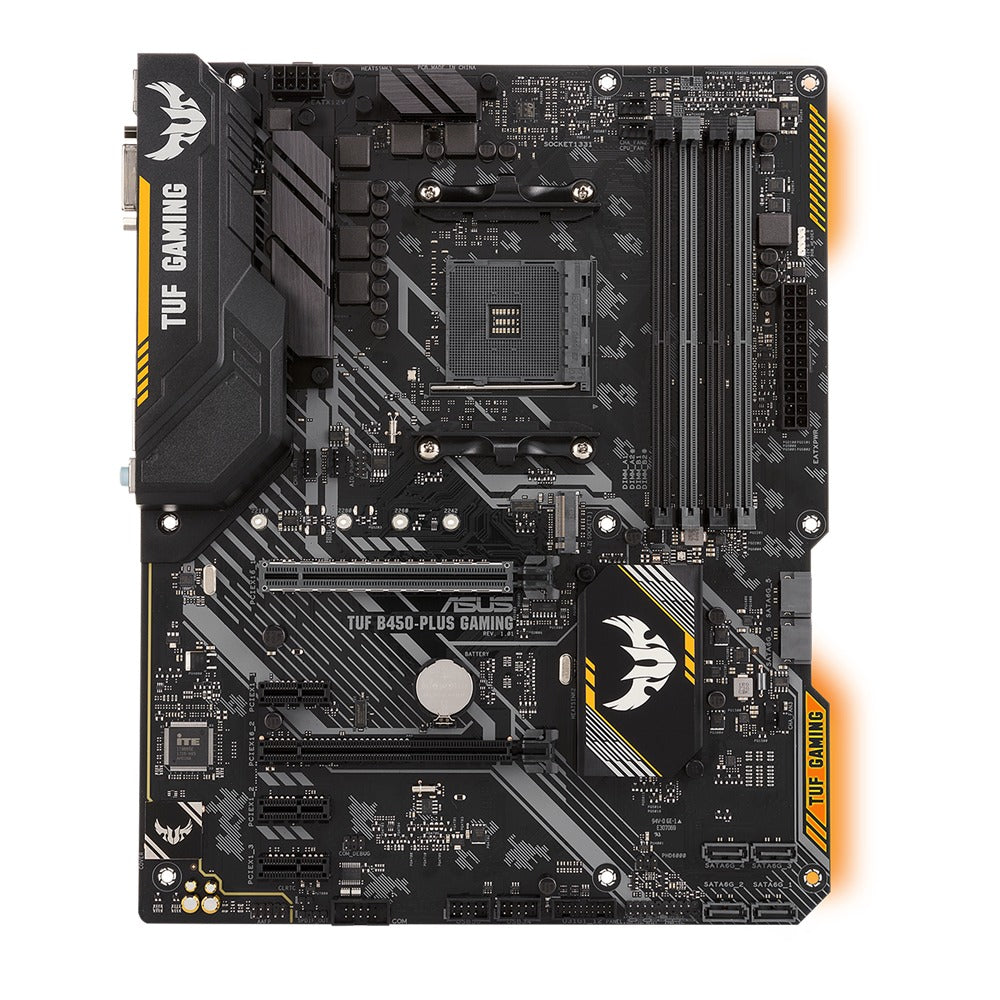 ASUS TUF B450-Plus Gaming ATX Motherboard – AMD B450, AM4, DDR4