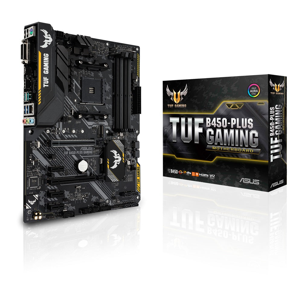 ASUS TUF B450-Plus Gaming ATX Motherboard – AMD B450, AM4, DDR4