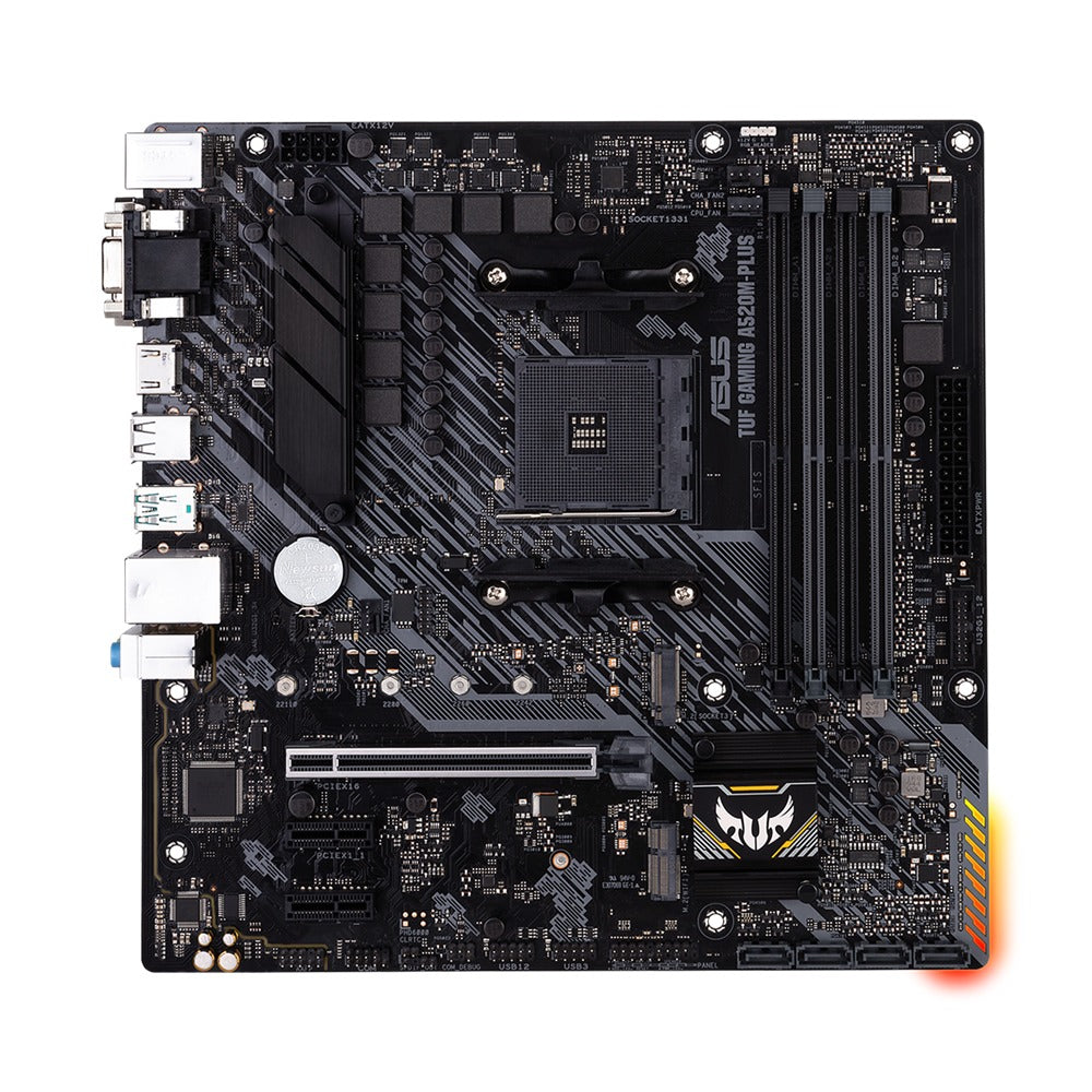 ASUS TUF Gaming A520M-Plus Micro-ATX Motherboard – AMD A520, AM4, DDR4