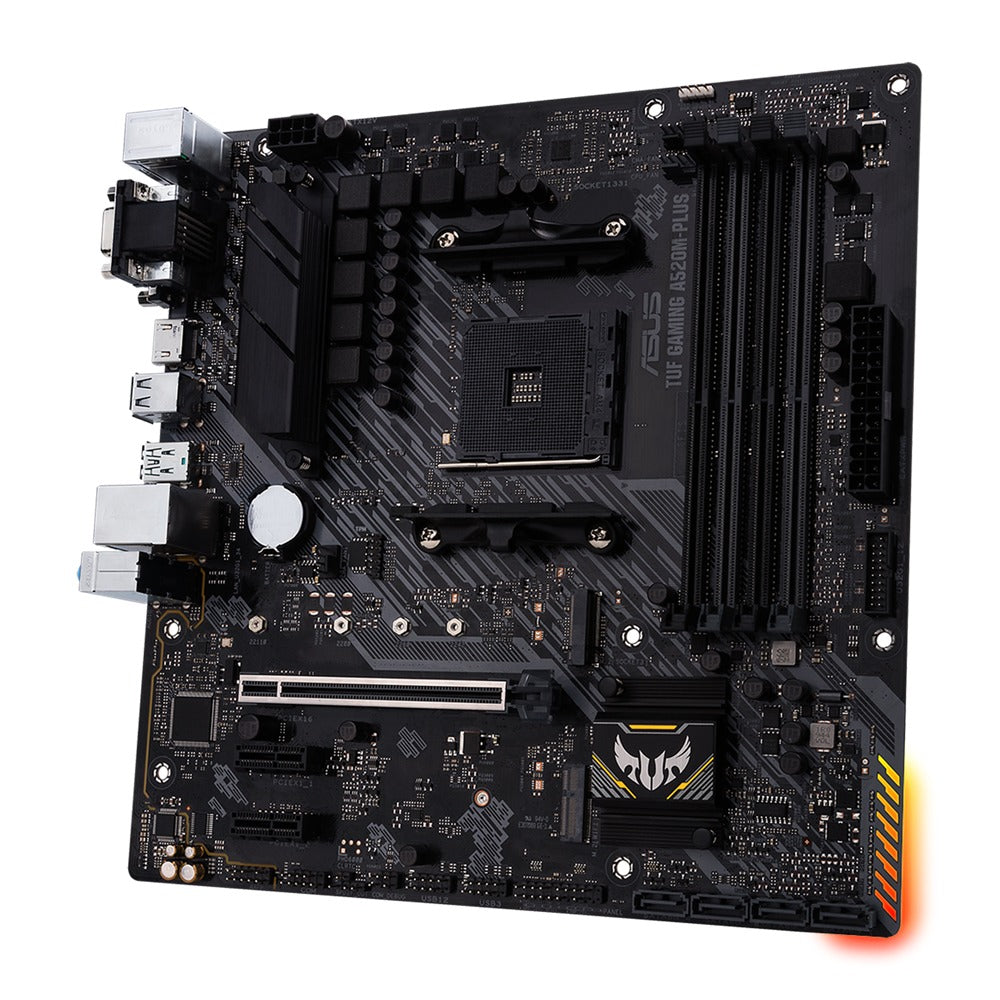 ASUS TUF Gaming A520M-Plus Micro-ATX Motherboard – AMD A520, AM4, DDR4