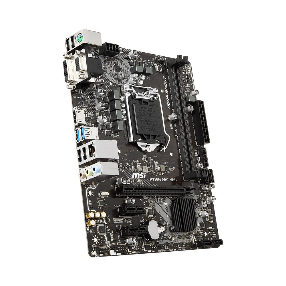 MSI H310M PRO-VDH Micro-ATX Motherboard – Intel H310, LGA 1151, DDR4