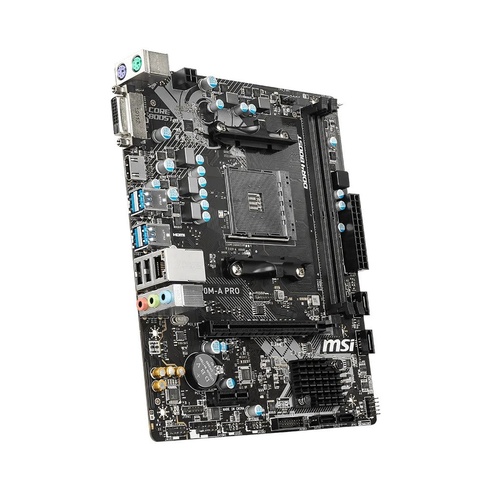 MSI A320M-A PRO Micro-ATX Motherboard – AMD A320, AM4, DDR4