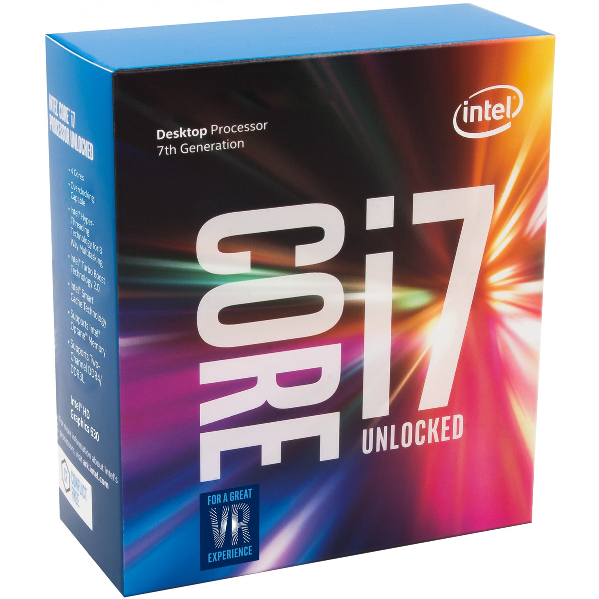 Intel Core i7 6th/7th Gen Desktop Processor – LGA 1151, 4 cores, 8 threads
