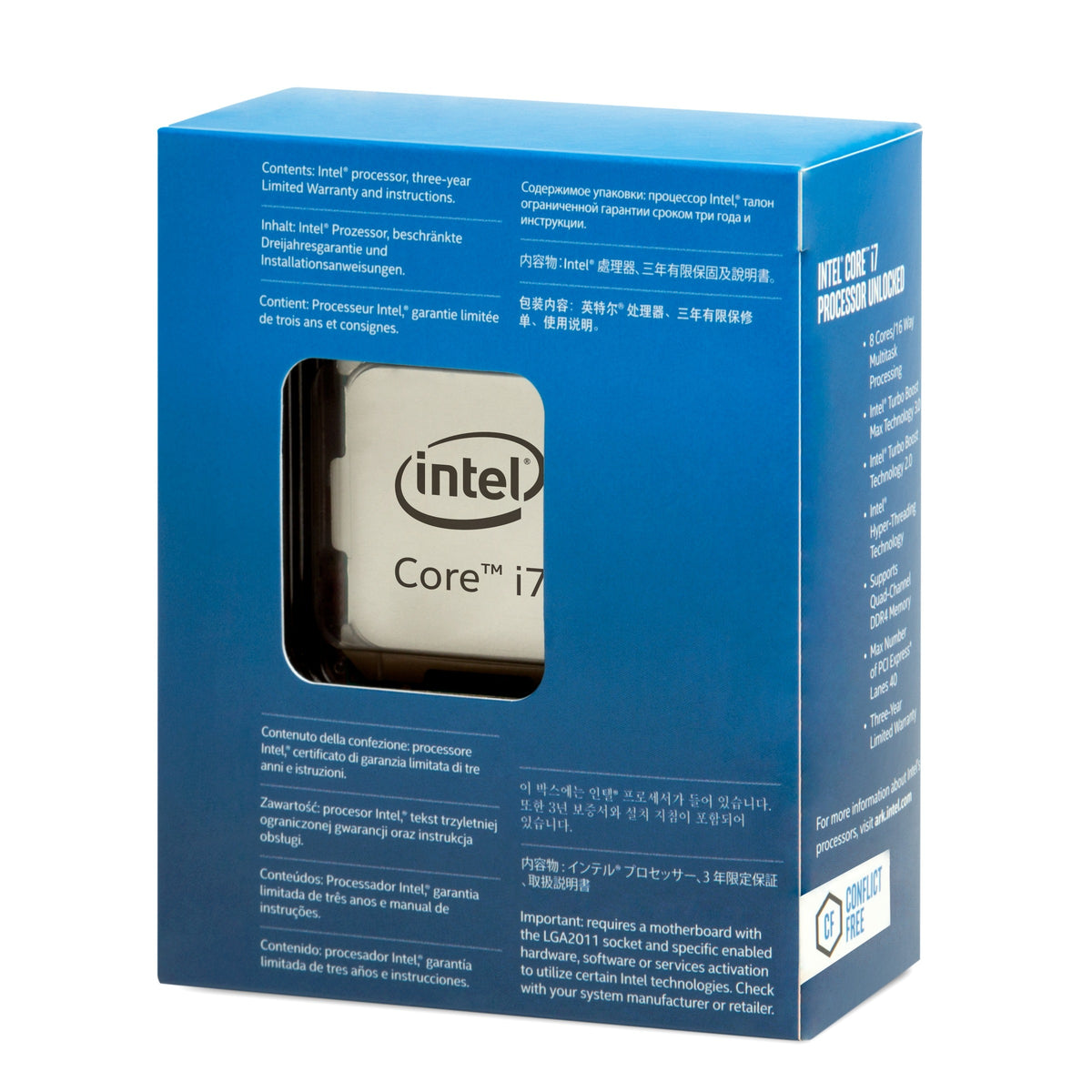 Intel Core i7 6th/7th Gen Desktop Processor – LGA 1151, 4 cores, 8 threads