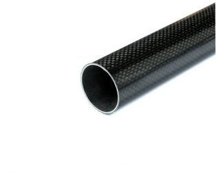 3K Roll-wrapped Carbon Fibre Tube (Hollow) 10mm(OD) * 8mm(ID) * 500mm(L)