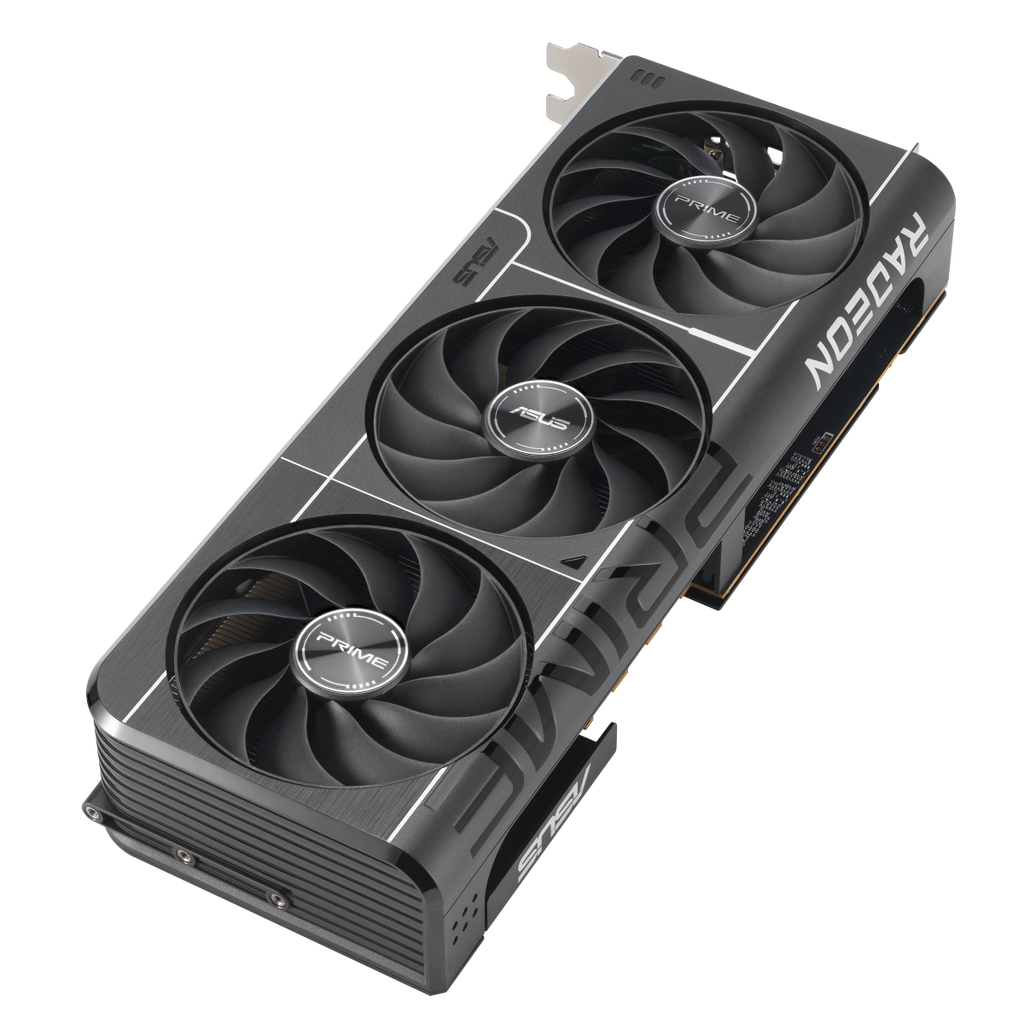 ASUS Prime Radeon RX 9070 GRE EVO OC Edition 12GB GDDR6 Graphics Card - top angled view