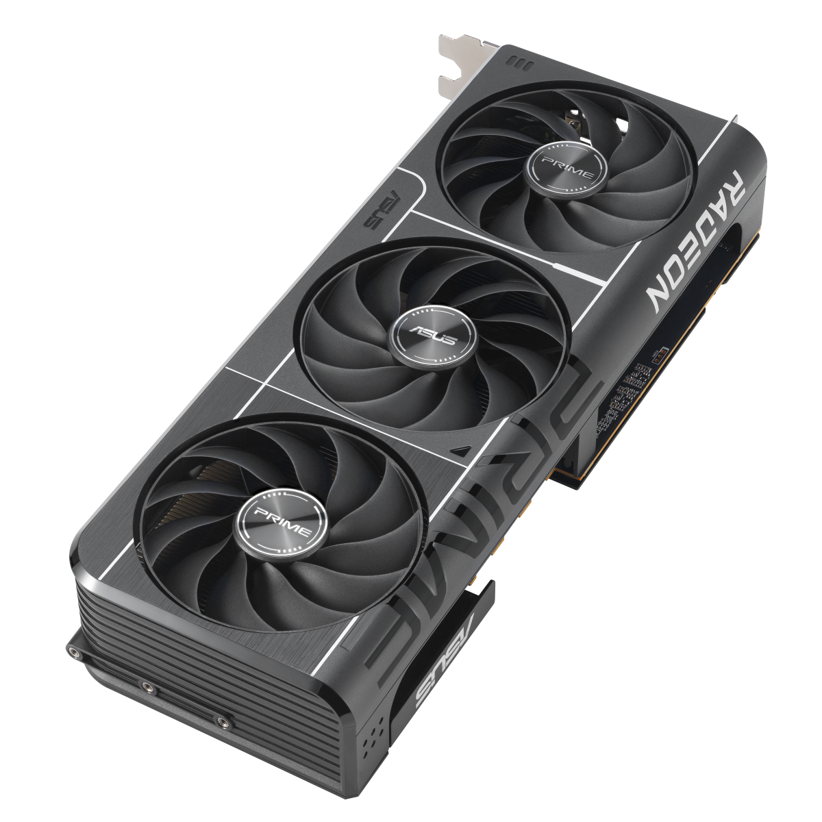 ASUS Prime Radeon RX 9070 GRE EVO OC Edition 12GB GDDR6 Graphics Card - top angled view