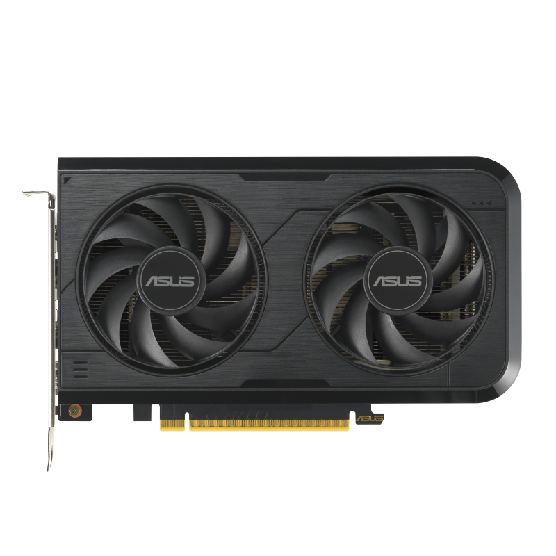 ASUS Dual GeForce RTX 5050 8GB OC Edition Graphics Card angled view